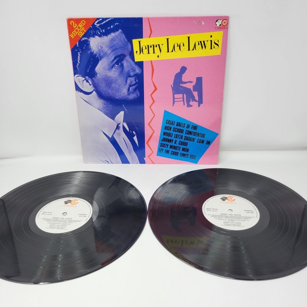 Jerry‎ Lee Lewis 2-Record Set Vinyl LP Cambra Records CR 100